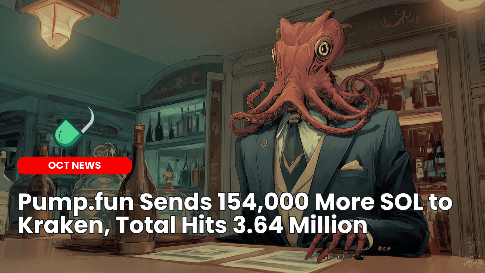 Pump.fun Sends 154,000 More SOL to Kraken, Total Hits 3.64 Million image