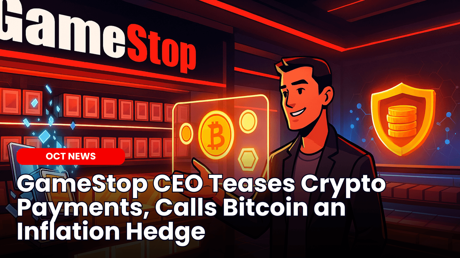 GameStop CEO Teases Crypto Payments, Calls Bitcoin an Inflation Hedge image