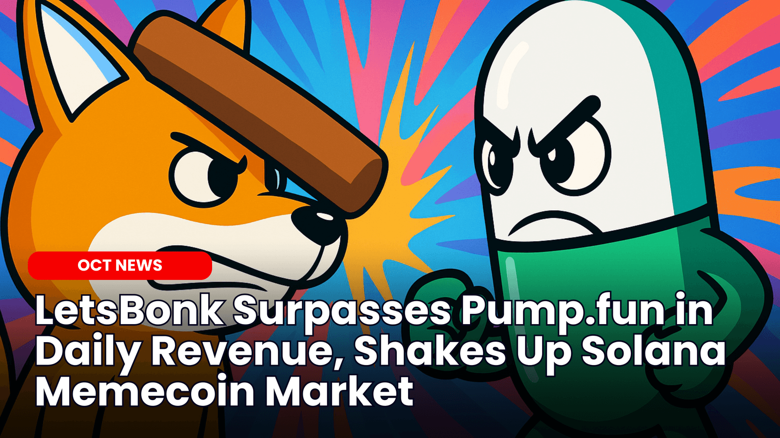 LetsBonk Surpasses Pump.fun in Daily Revenue, Shakes Up Solana Memecoin Market image