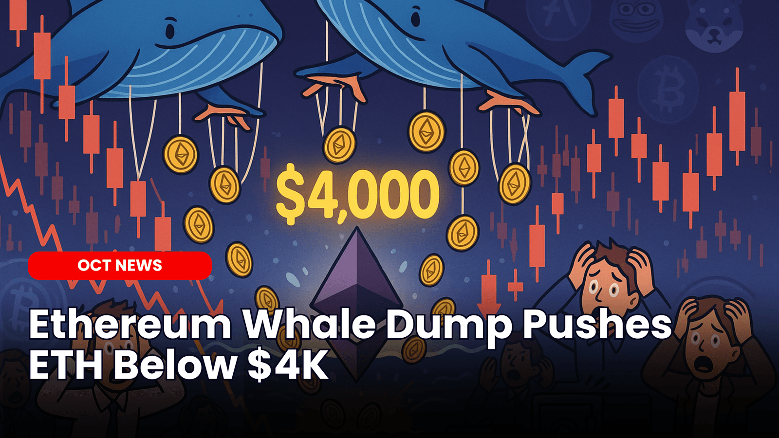 Ethereum Whale Dump Pushes ETH Below $4K