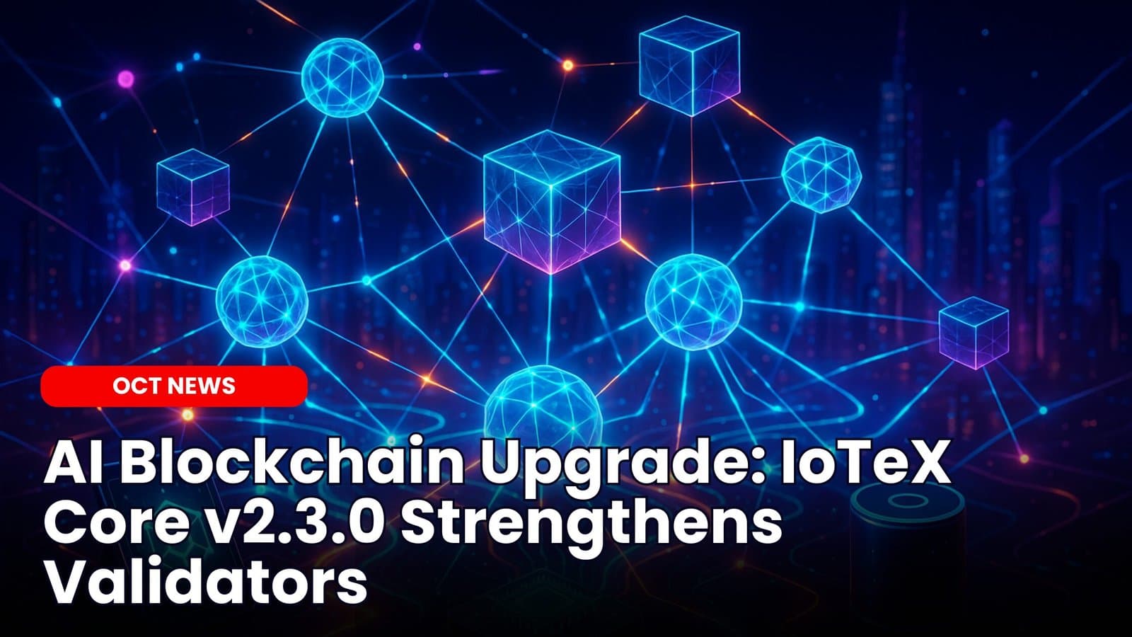 AI Blockchain Upgrade: IoTeX Core v2.3.0 Strengthens Validators