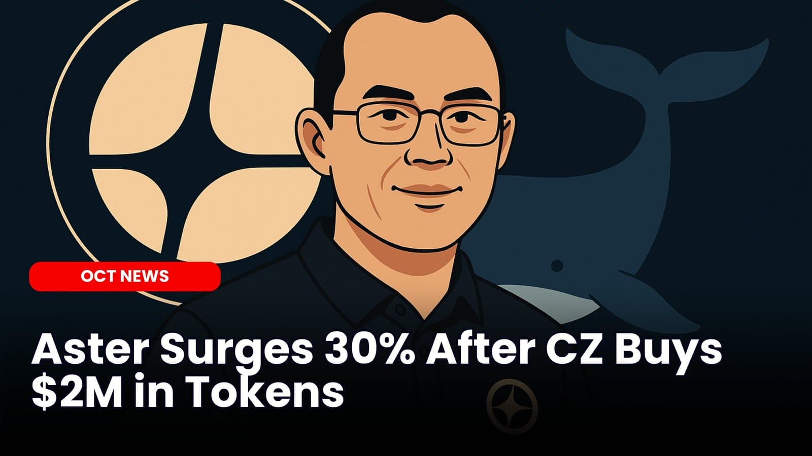 Aster Surges And Then Drops After CZ Buys $2M in Tokens image