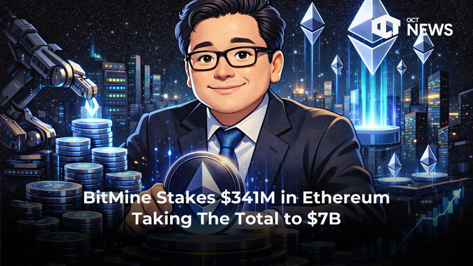 BitMine Ethereum Staking Reaches $7B After $341M Allocation image