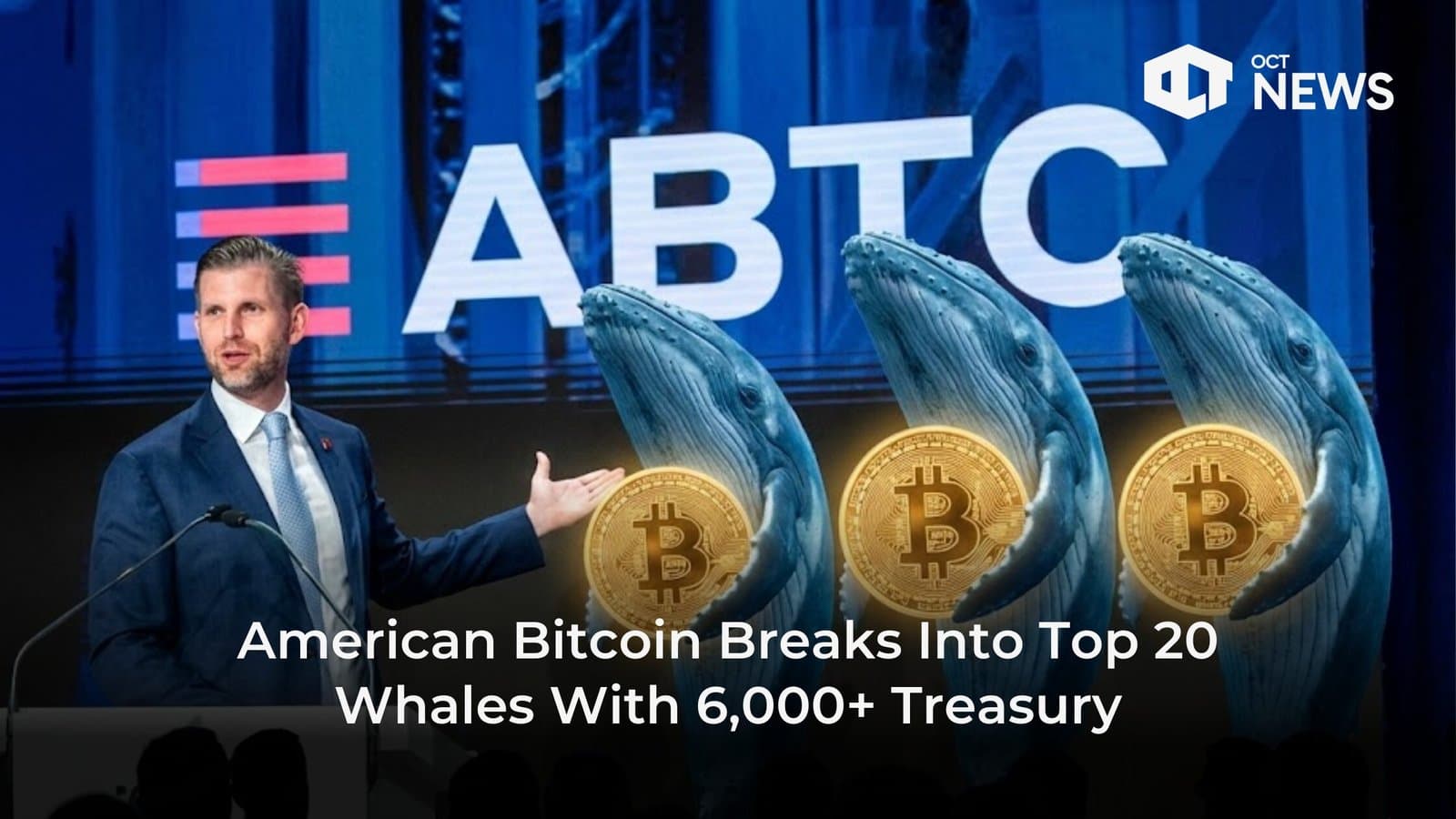 American Bitcoin Breaks Into Top 20 Whales With 6,000+ Treasury