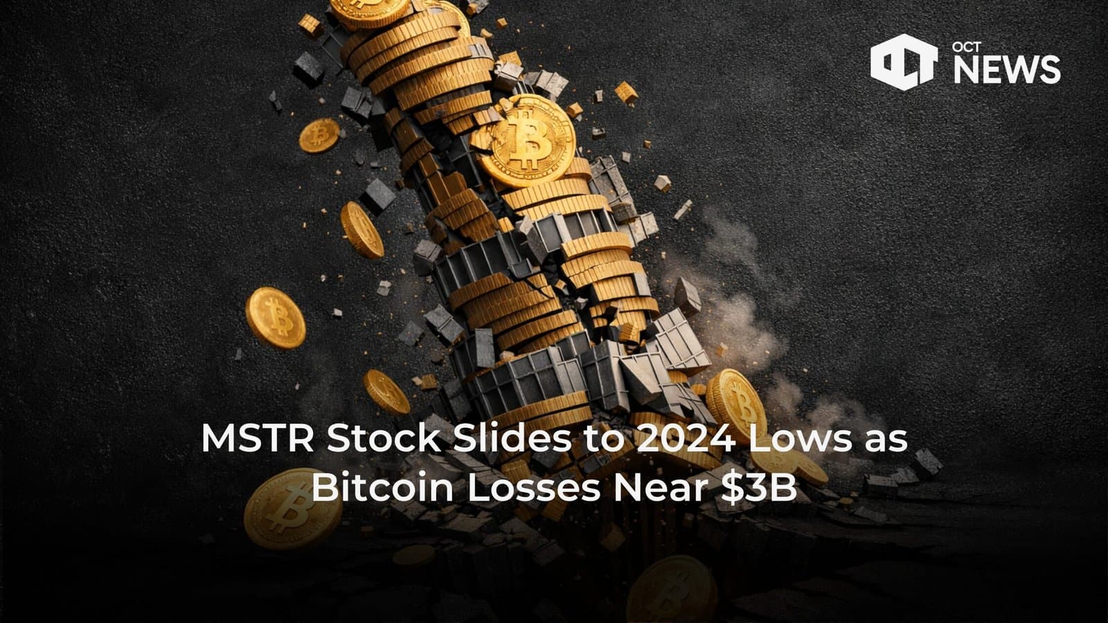 MSTR Stock Slides to 2024 Lows as Bitcoin Losses Near $3B image