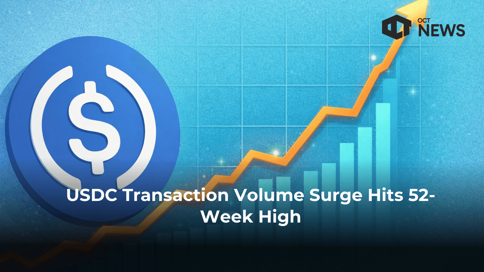 USDC Transaction Volume Surge Hits 52-Week High