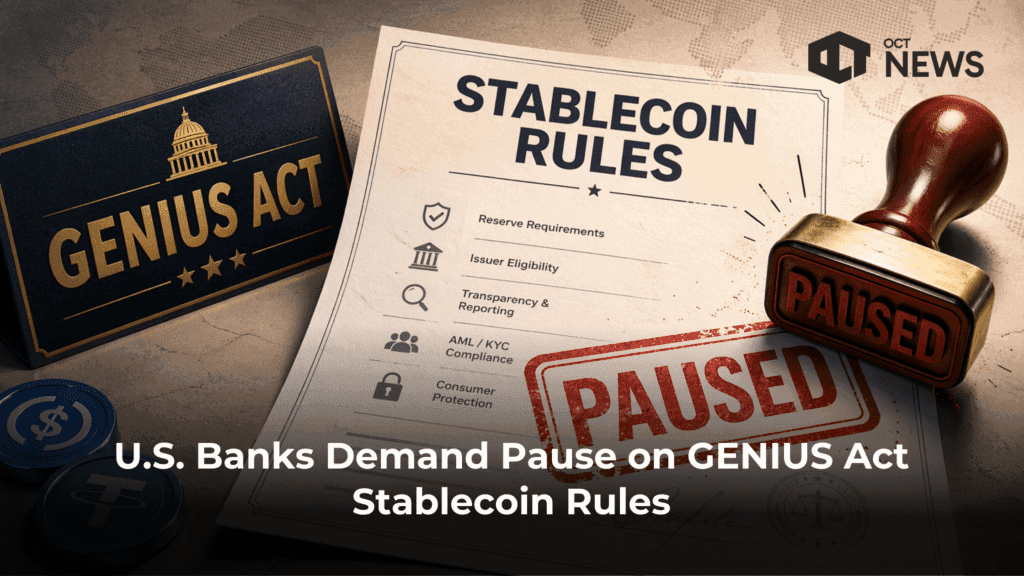 U.S. Banks Demand Pause on GENIUS Act Stablecoin Rules image