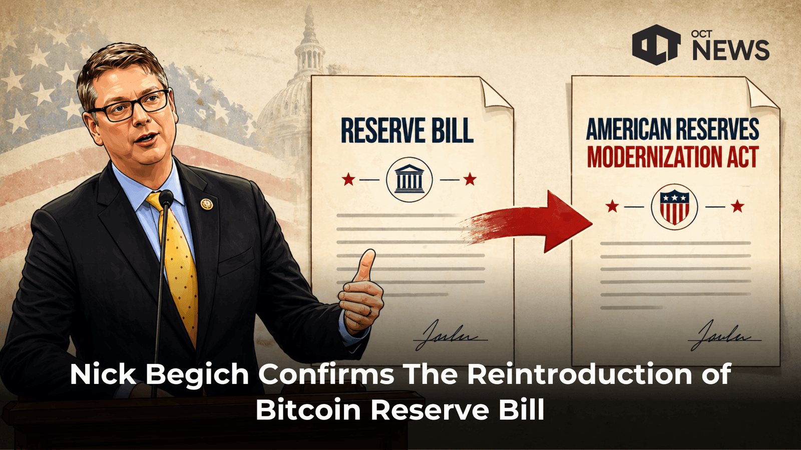 Nick Begich Confirms The Reintroduce Bitcoin Reserve Bill