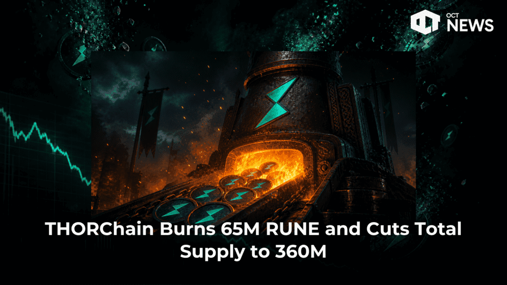 THORChain Burns 65M RUNE and Cuts Total Supply to 360M image