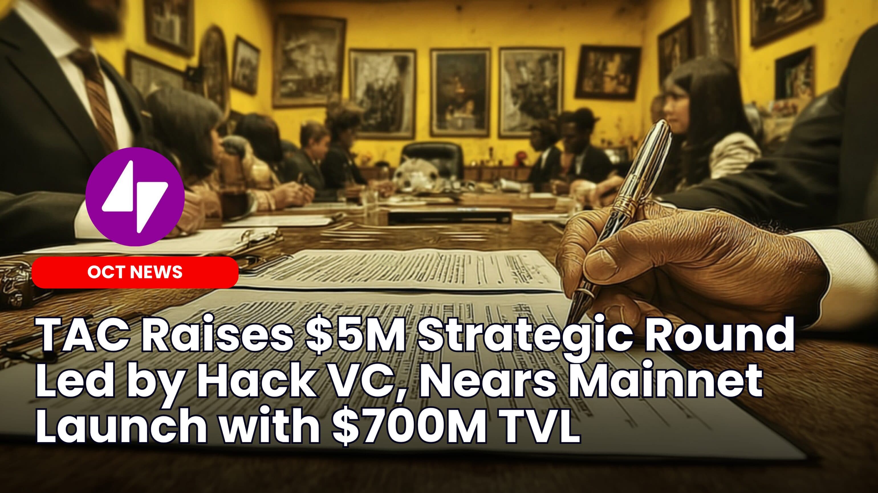 TAC Raises $5M Strategic Round Led by Hack VC, Nears Mainnet Launch with $700M TVL