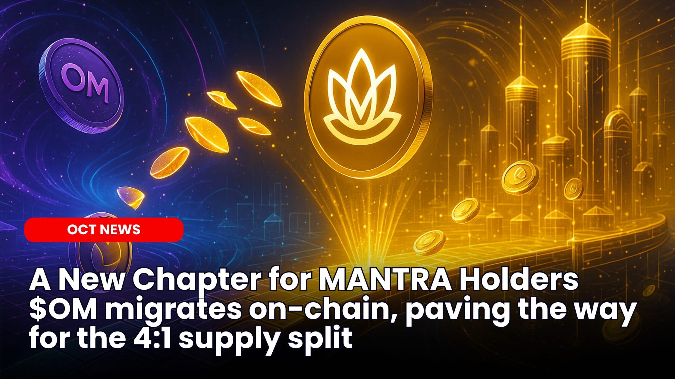 MANTRA Token Upgrade: What $OM holders must do before the deadline for the 4:1 split and $MANTRA transition