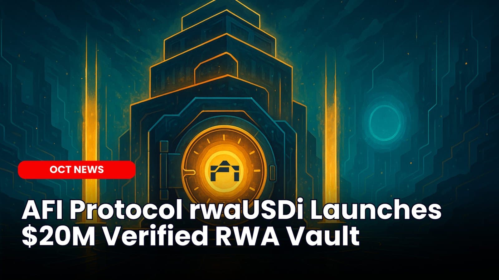 AFI Protocol rwaUSDi Launches $20M Verified RWA Vault