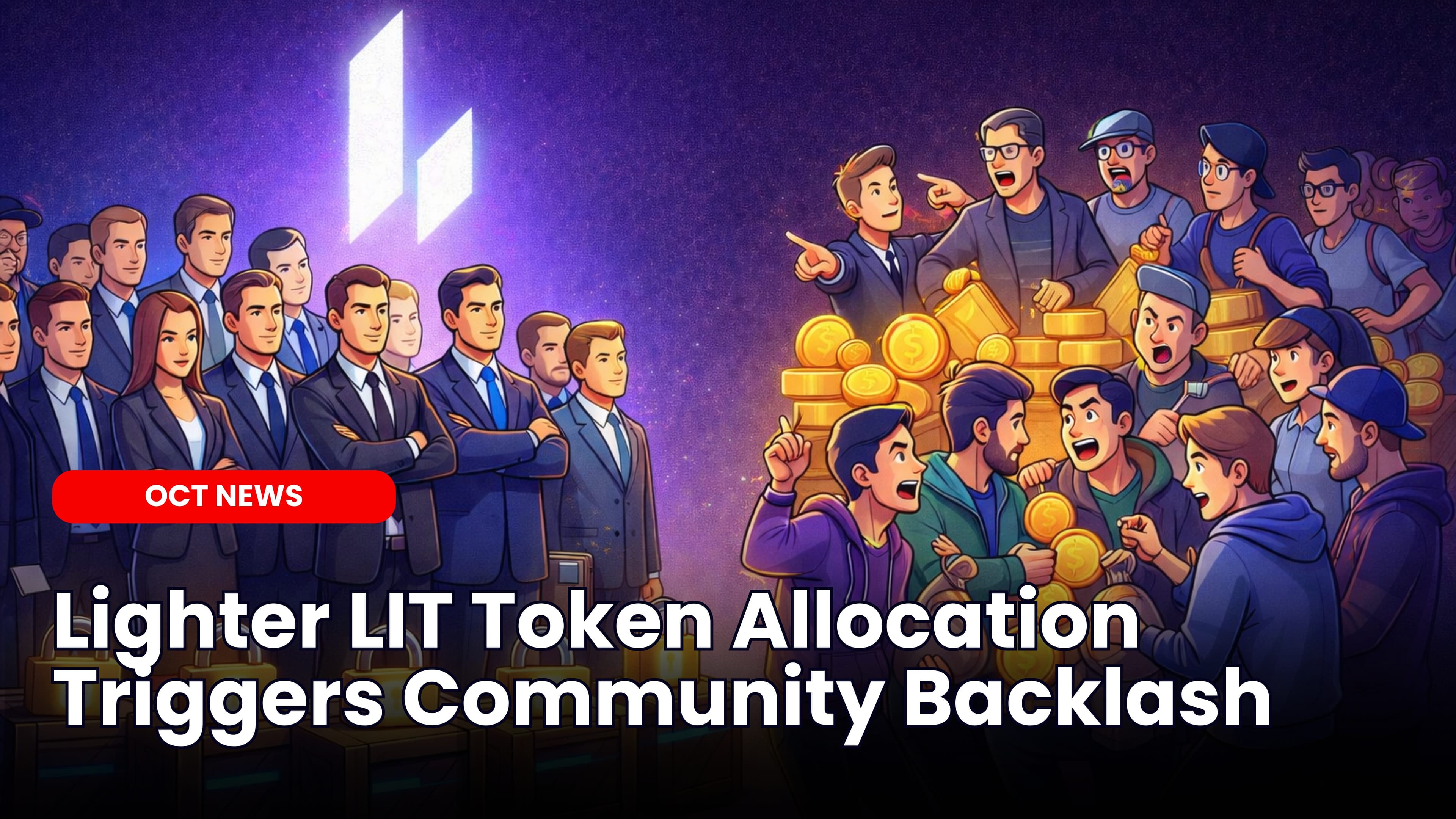 Lighter LIT Token Allocation Triggers Community Backlash