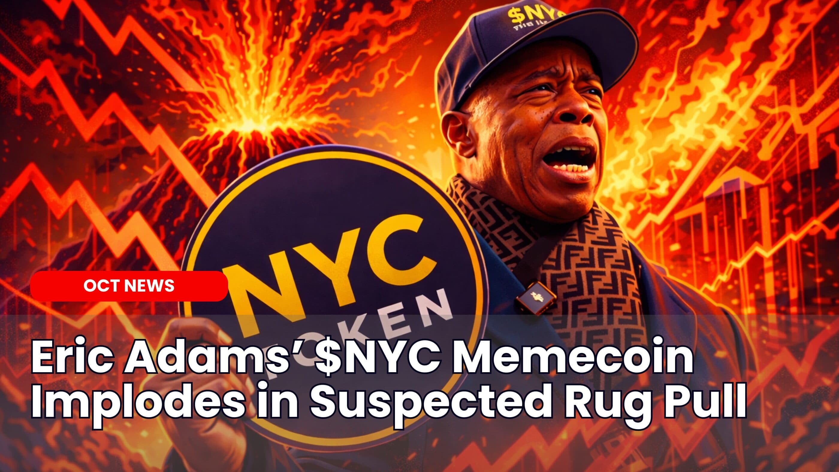 Eric Adams’ $NYC Memecoin Implodes in Suspected Rug Pull