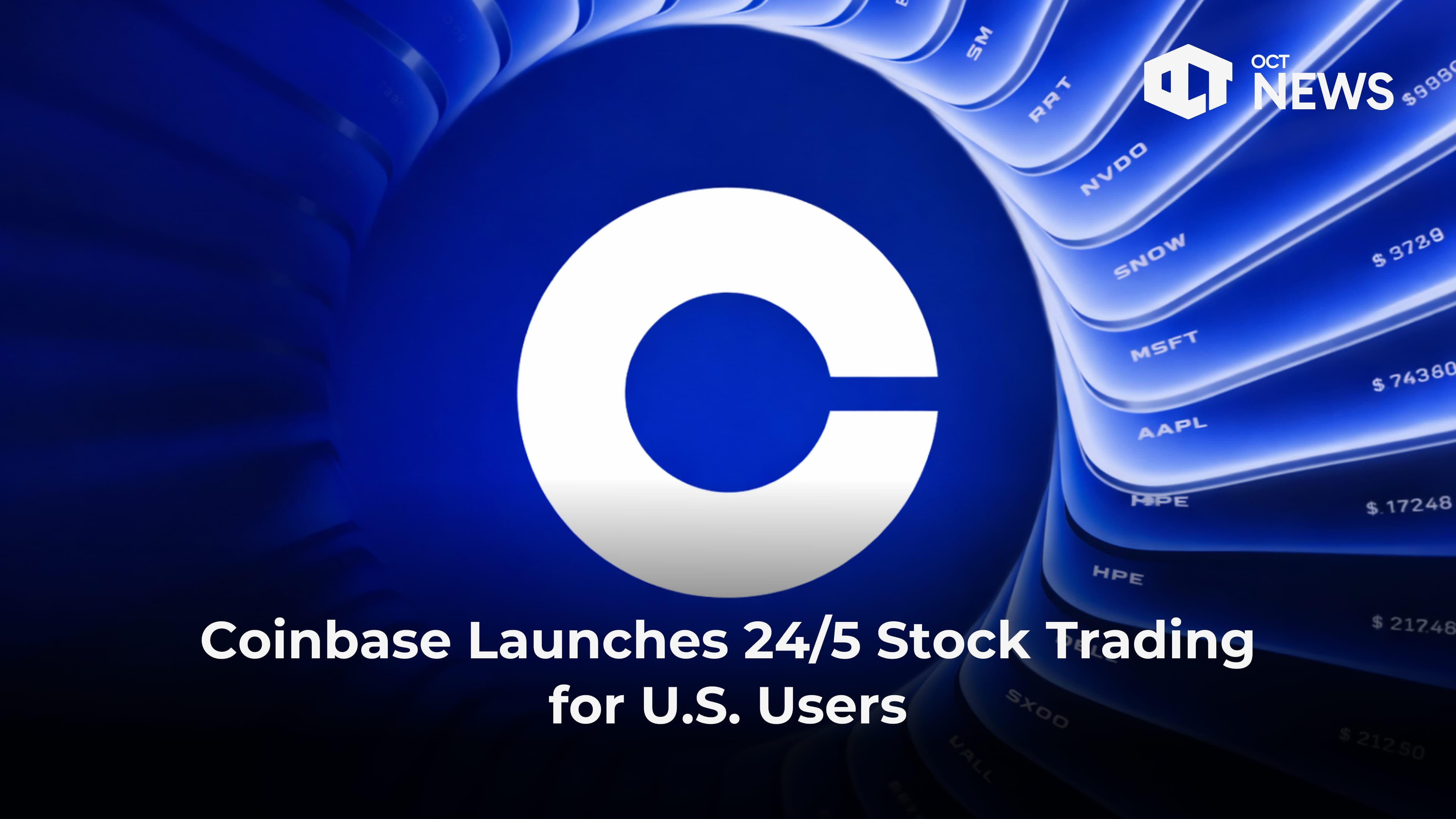 Coinbase Launches 24/5 Stock Trading for U.S. Users image