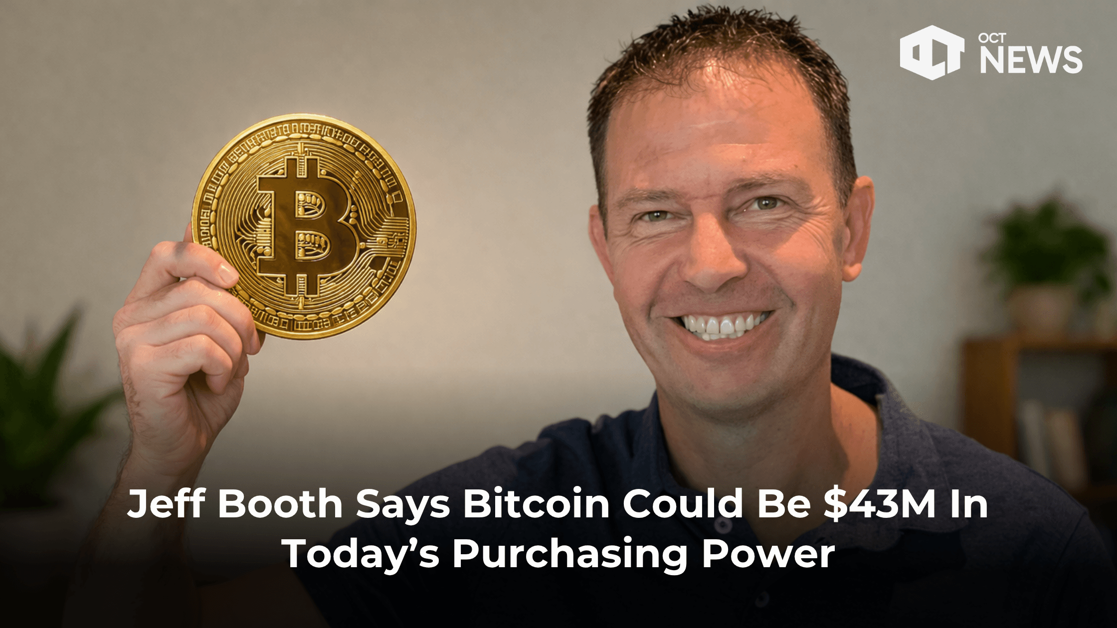 Jeff Booth Says Bitcoin Could Be $43M In Today’s Purchasing Power