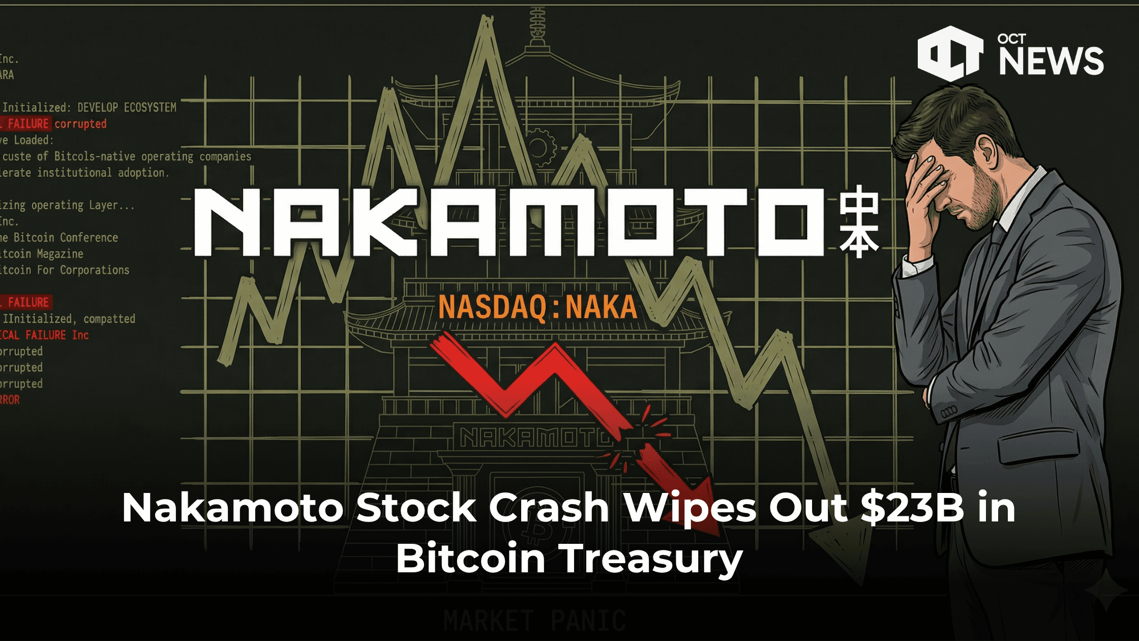 Nakamoto Stock Crash Wipes Out $23B in Bitcoin Treasury image
