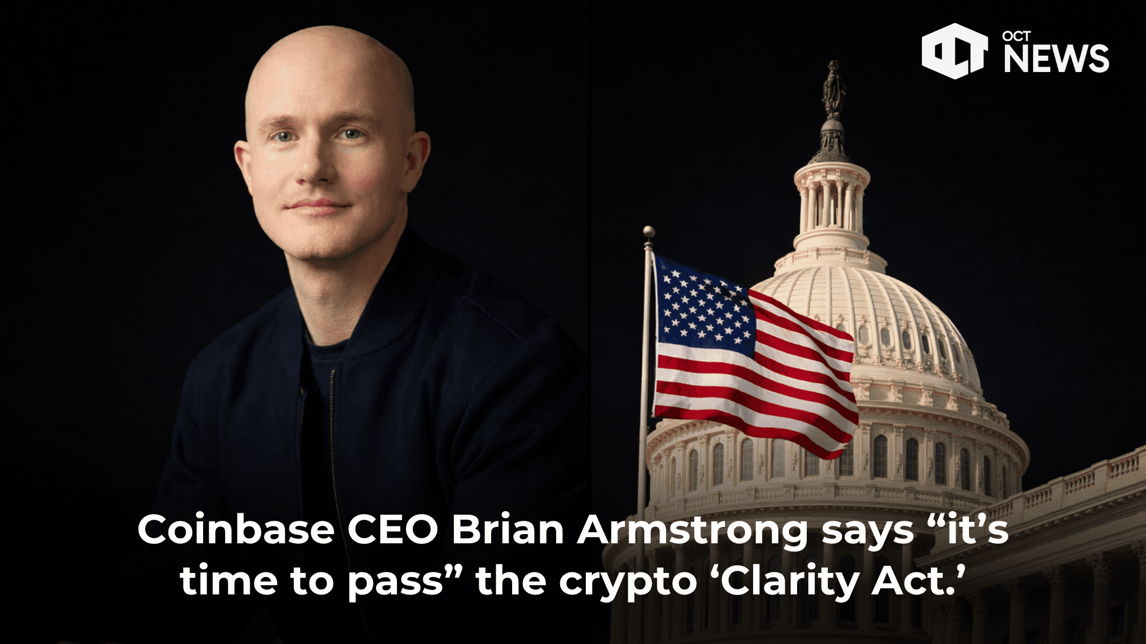 Coinbase CEO Brian Armstrong says “it’s time to pass” the crypto ‘Clarity Act’