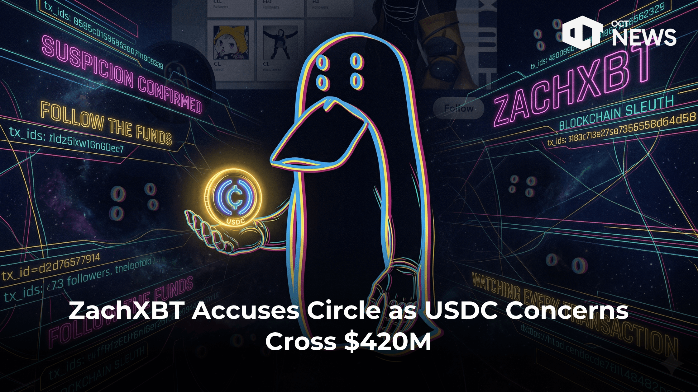 ZachXBT Accuses Circle as USDC Concerns Cross $420M