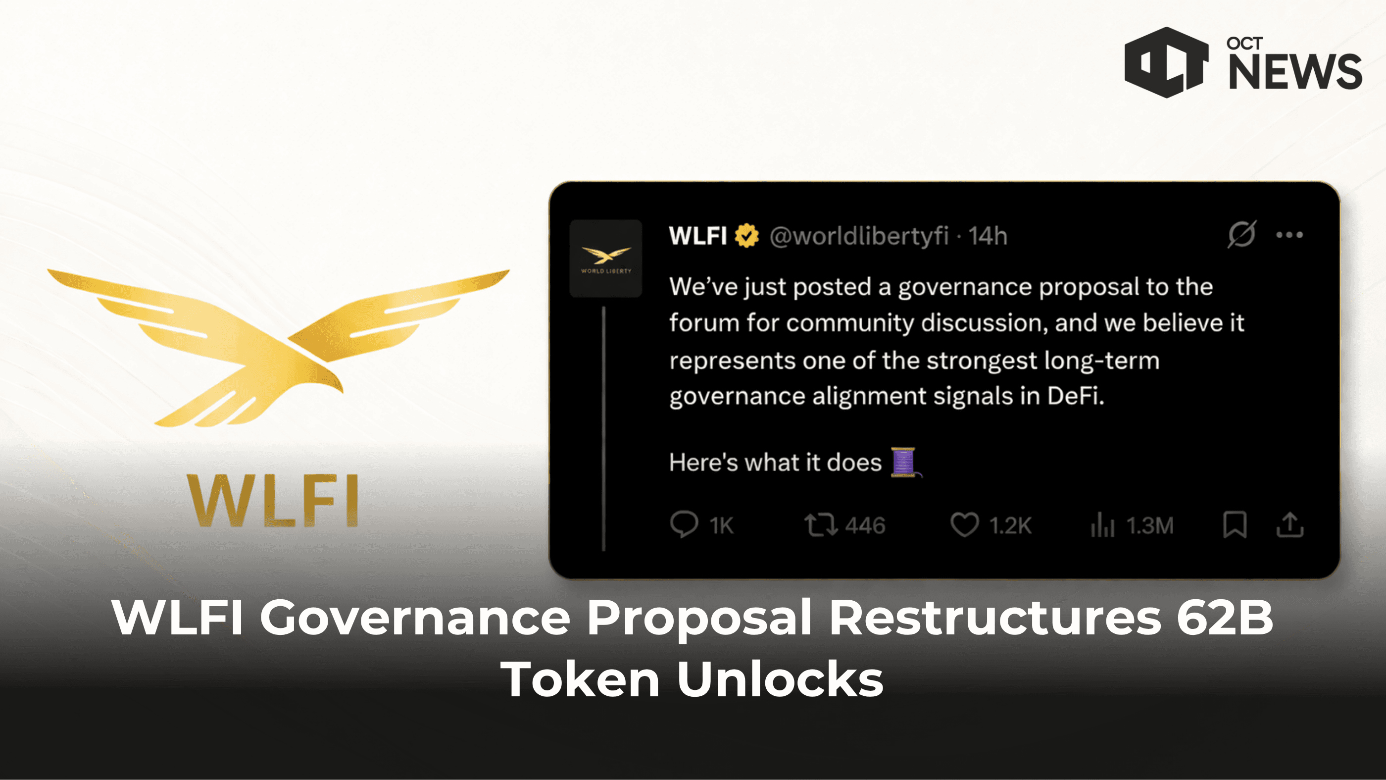 WLFI Governance Proposal Restructures 62B Token Unlocks