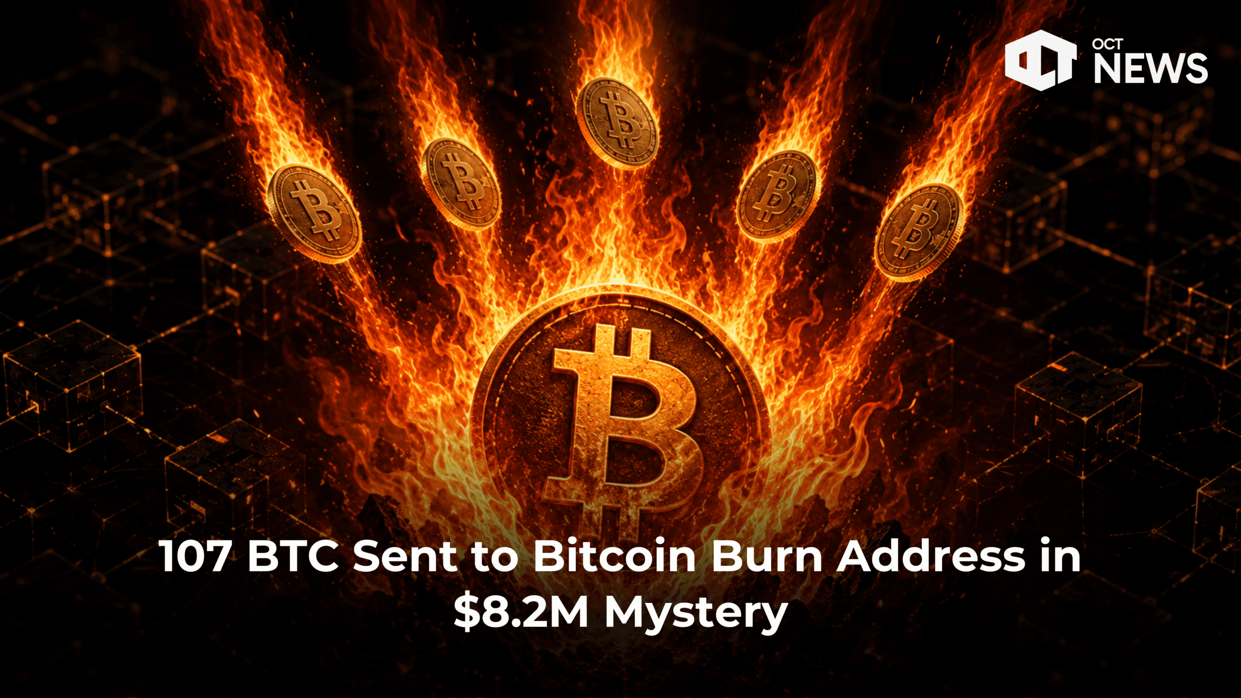 107 BTC Sent to Bitcoin Burn Address in $8.2M Mystery
