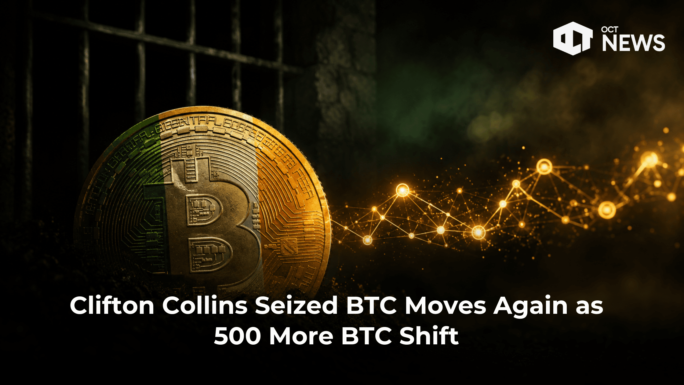 Clifton Collins Seized BTC Moves Again as 500 More BTC Shift