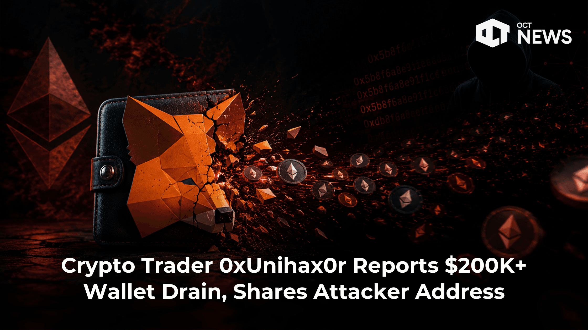 Crypto Trader 0xUnihax0r Reports $200K+ Wallet Drain, Shares Attacker Address