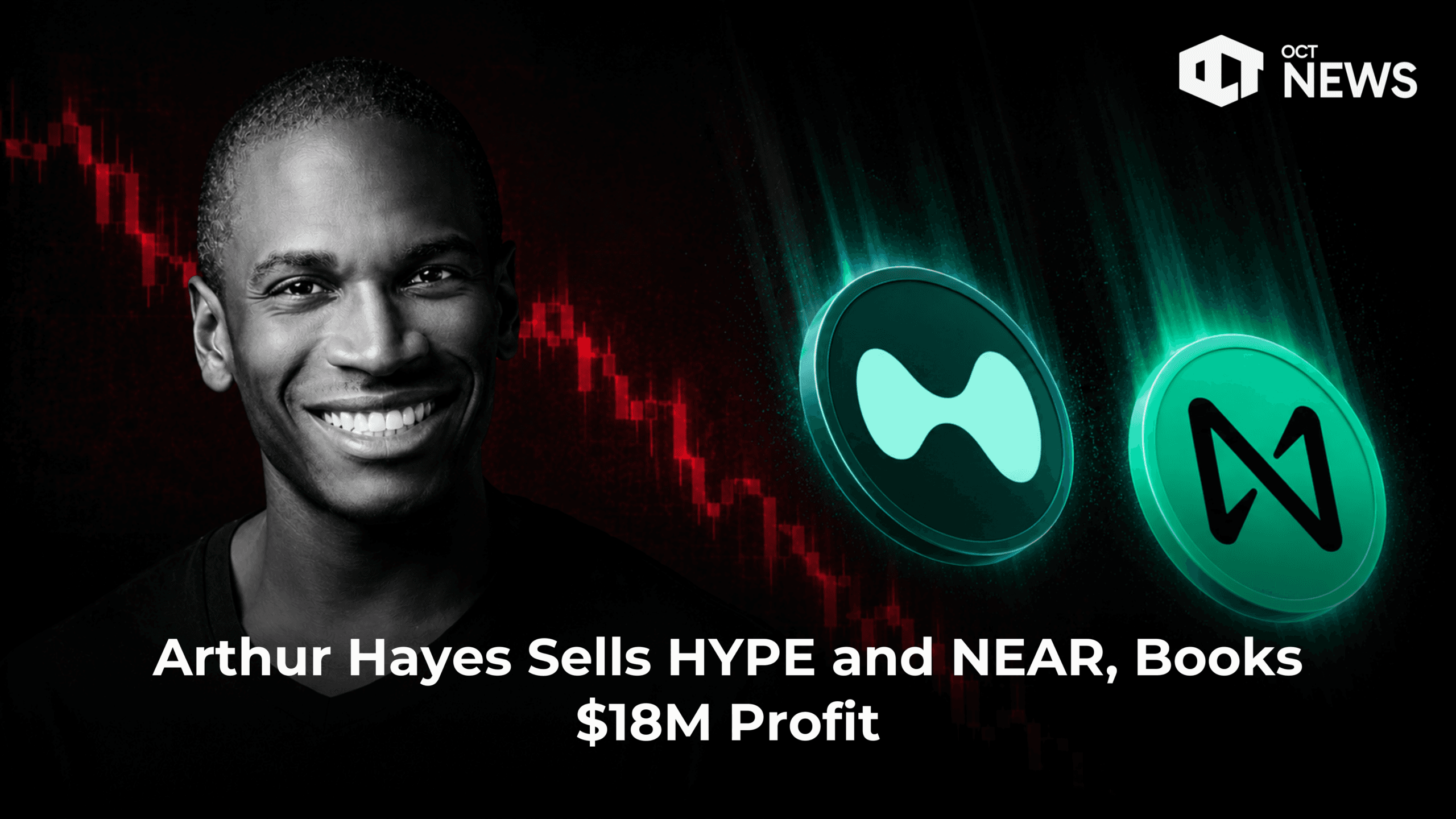 Arthur Hayes Sells HYPE and NEAR, Books $18M Profit