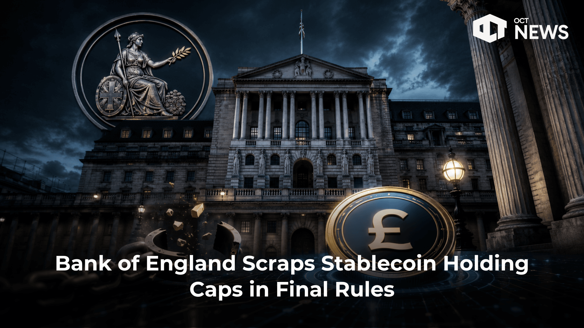Bank of England Scraps Stablecoin Holding Caps in Final Rules