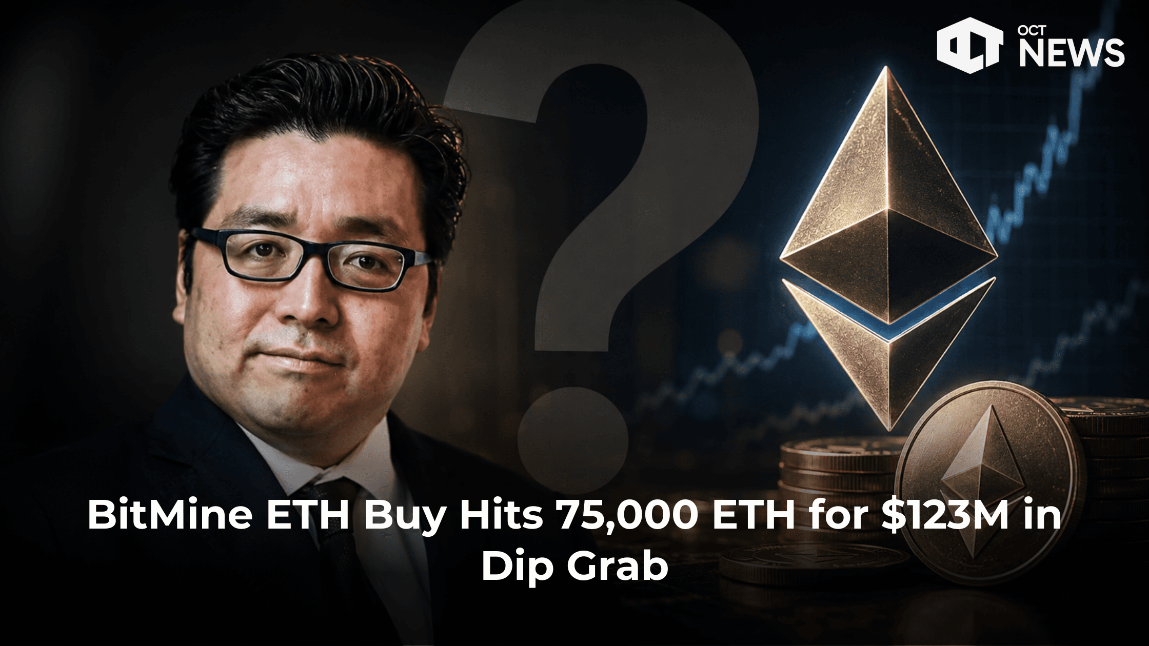 BitMine ETH Buy Hits 75,000 ETH for $123M in Dip Grab