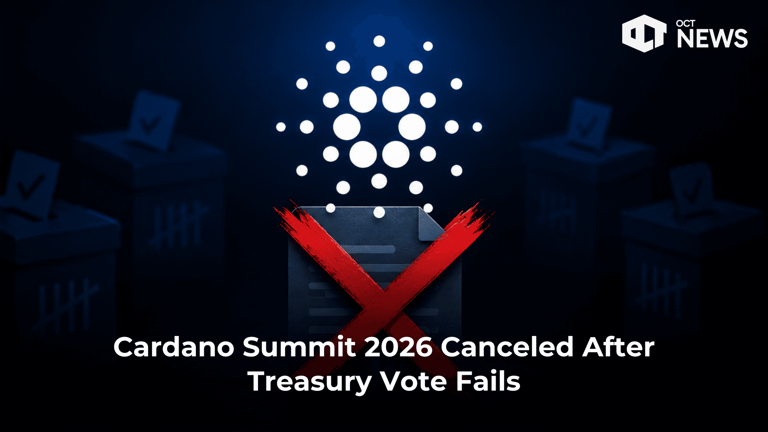 Cardano Summit 2026 Canceled After Treasury Vote Fails