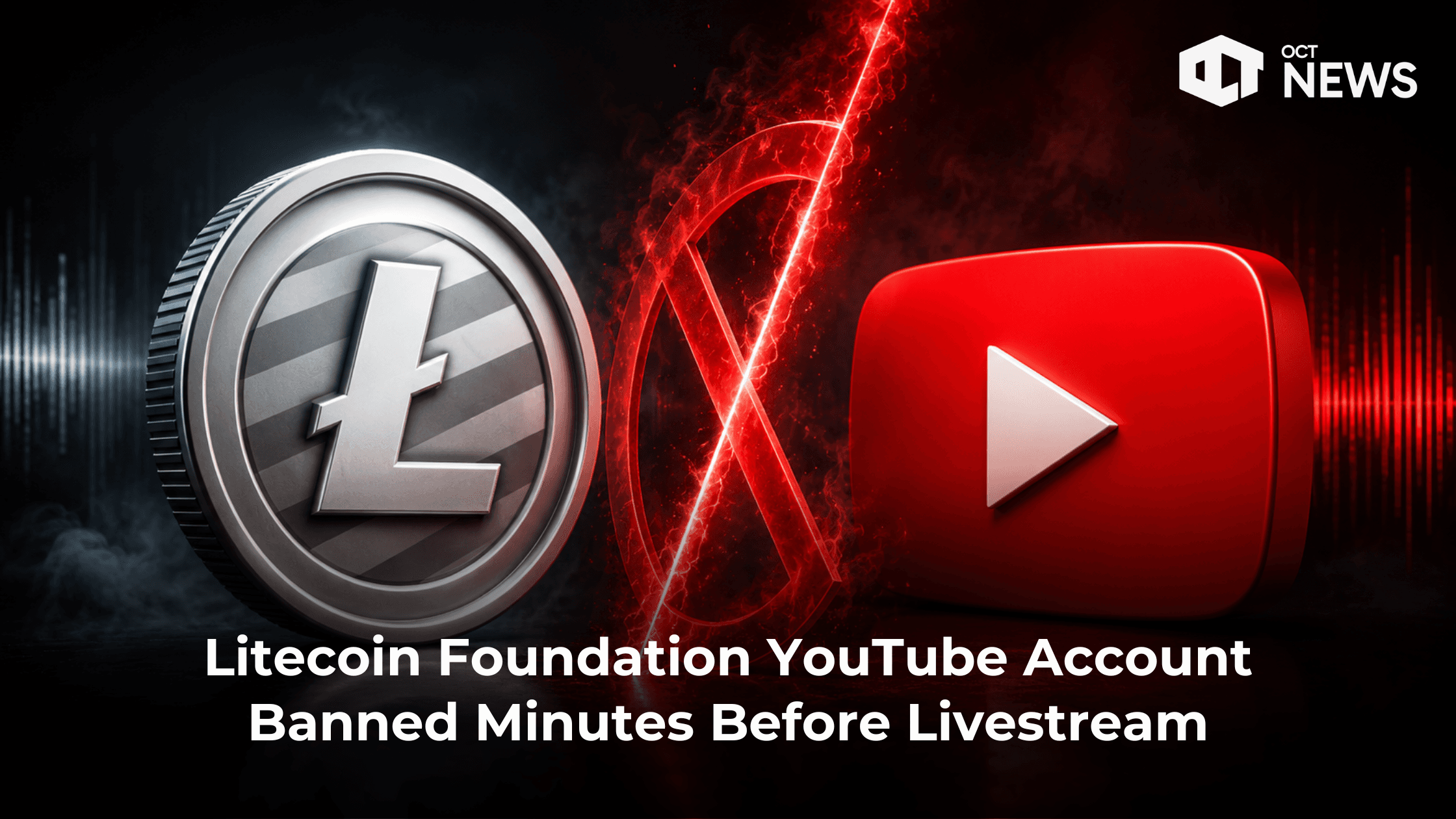 Litecoin Foundation YouTube Account Banned Minutes Before Livestream