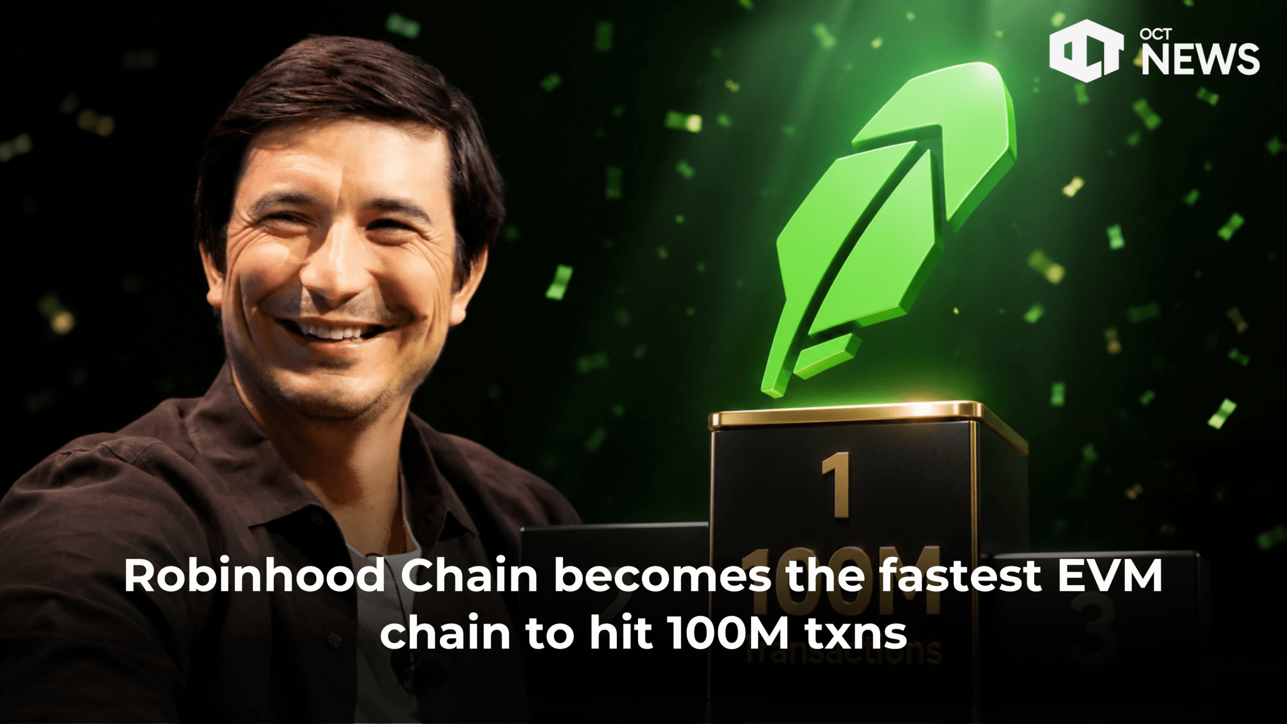 Robinhood Chain Transactions Top 100M in Three Weeks