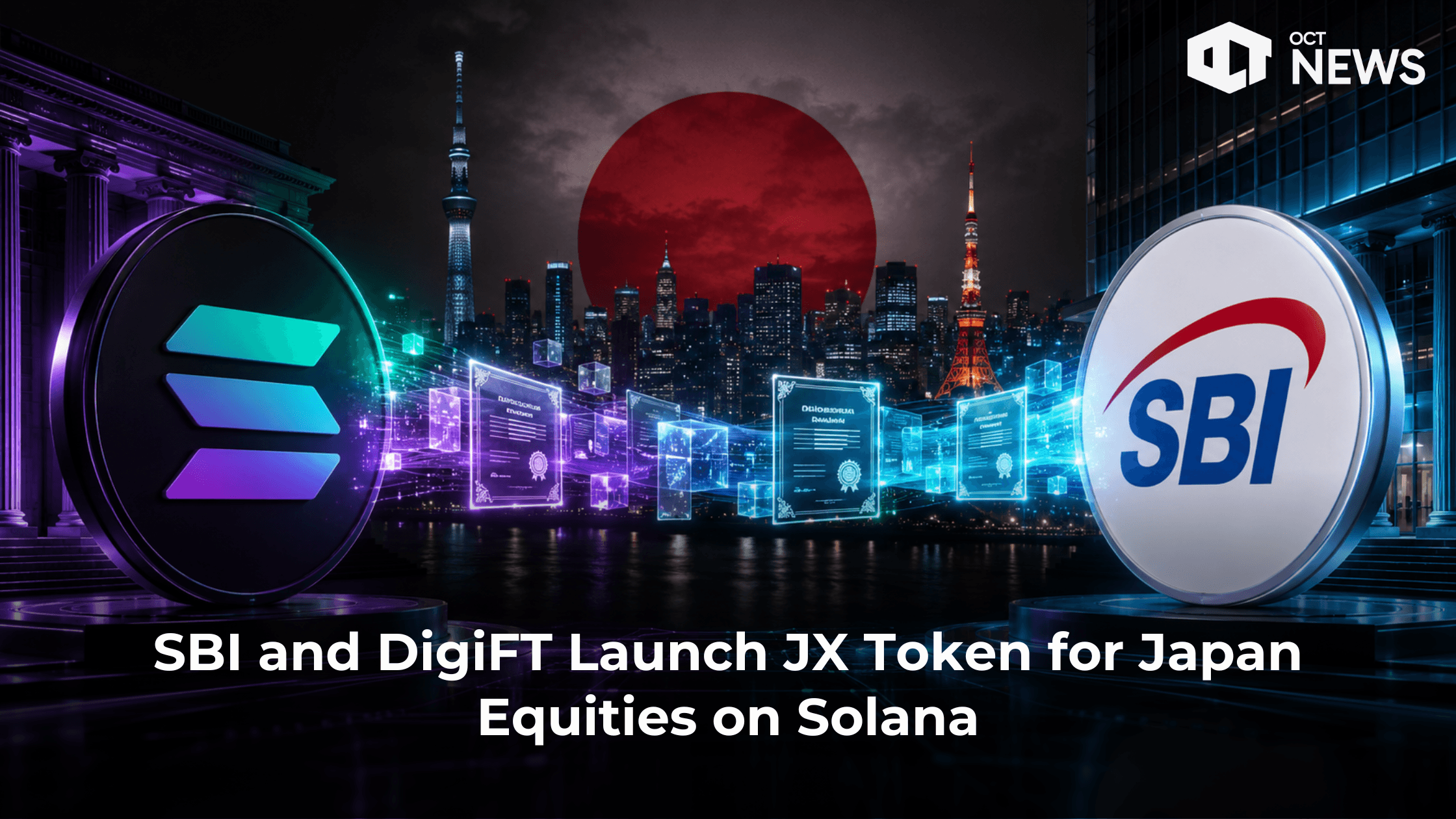 SBI and DigiFT Launch JX Token for Japan Equities on Solana