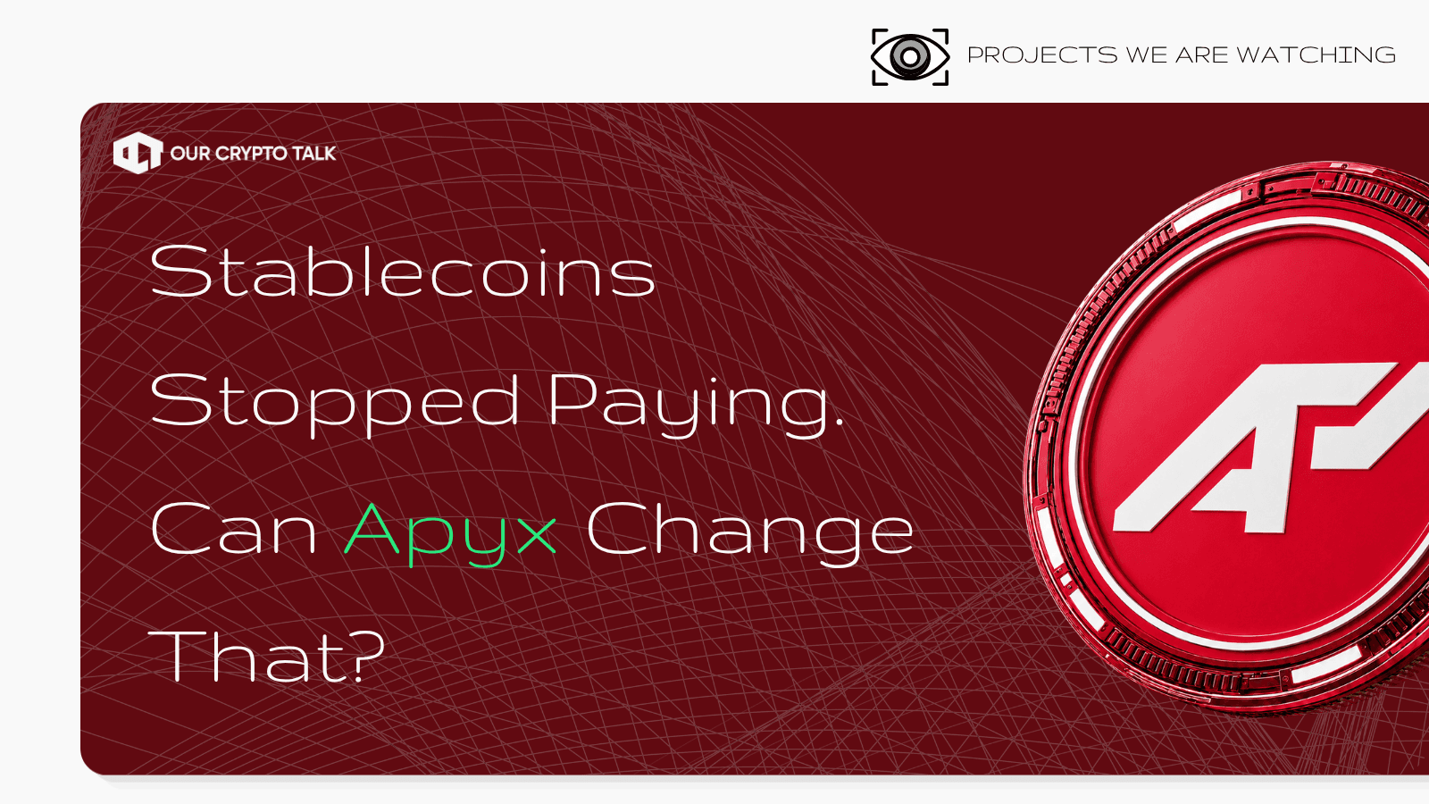 Stablecoins Stopped Paying. Can Apyx Change That?
