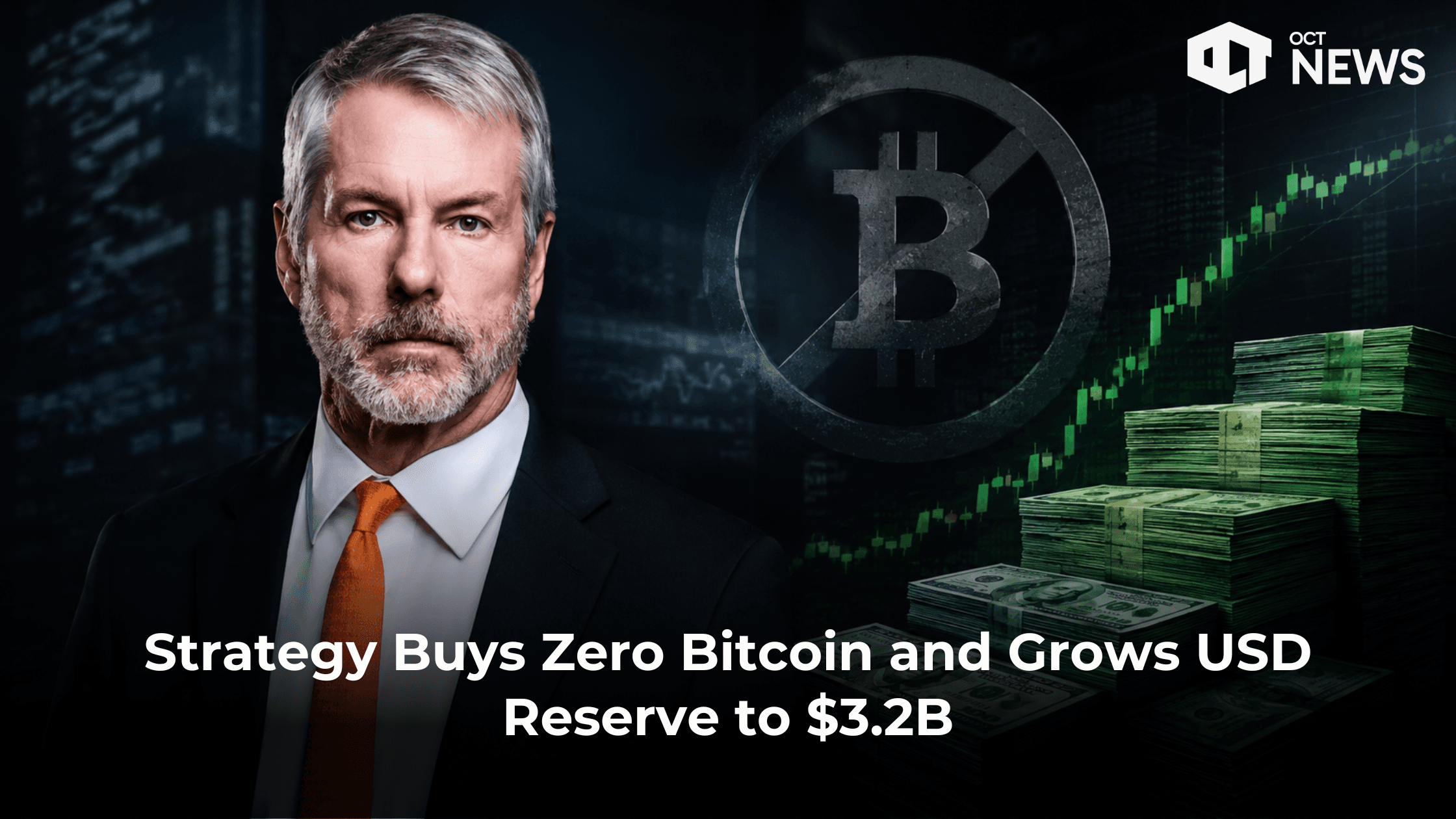 Strategy Buys Zero Bitcoin and Grows USD Reserve to $3.2B image