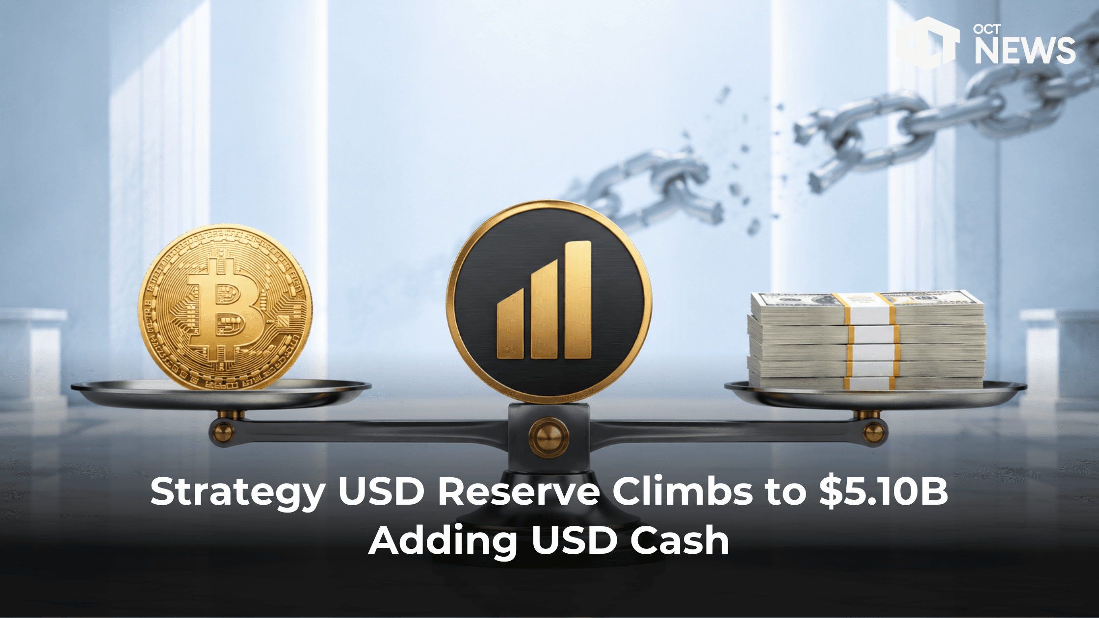 Strategy USD Reserve Climbs to $5.10B Adding USD Cash