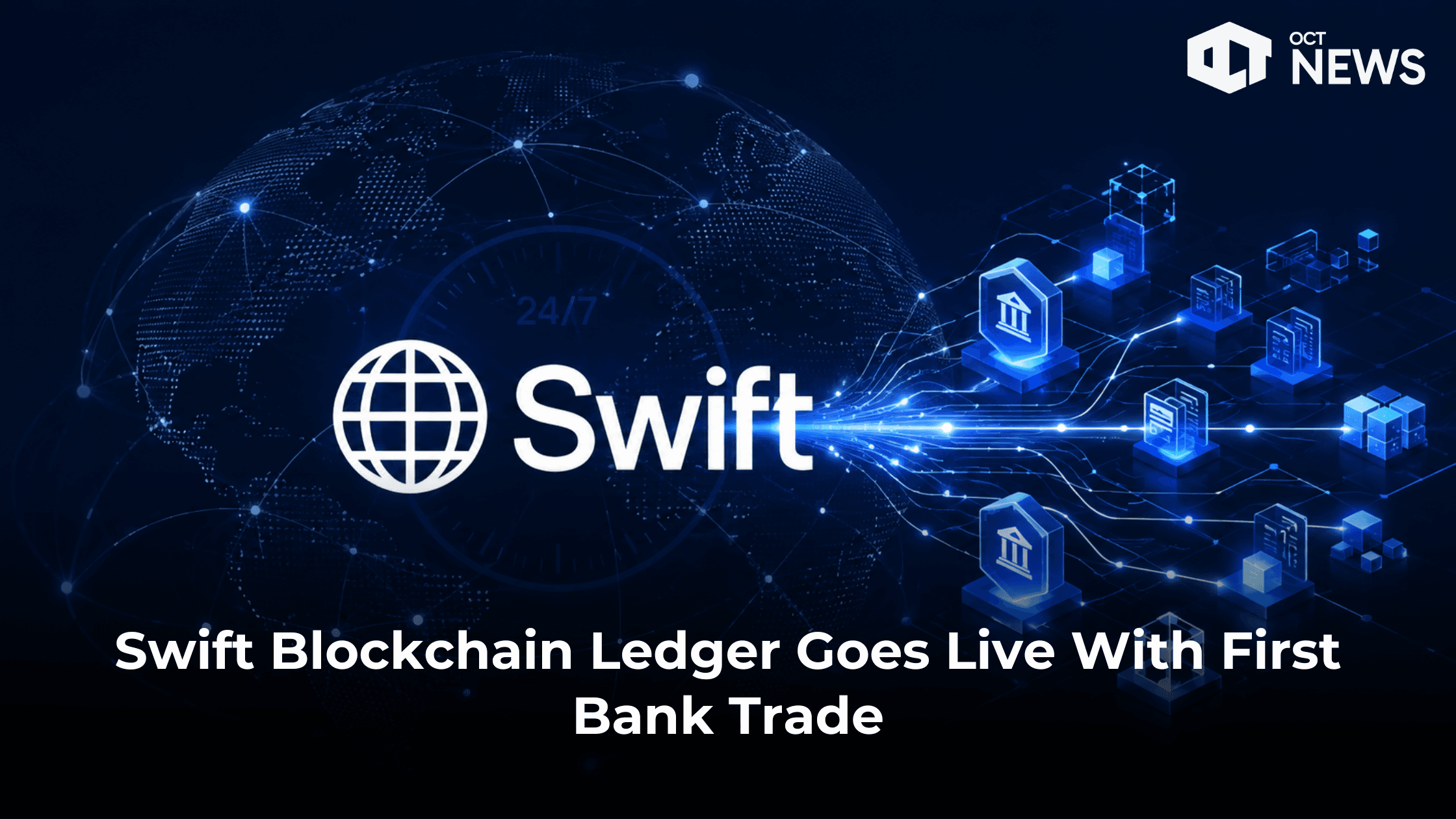 Swift Blockchain Ledger Goes Live With First Bank Trade image