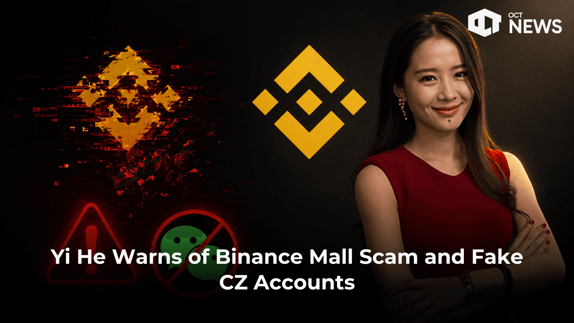 Yi He Warns of Binance Mall Scam and Fake CZ Accounts