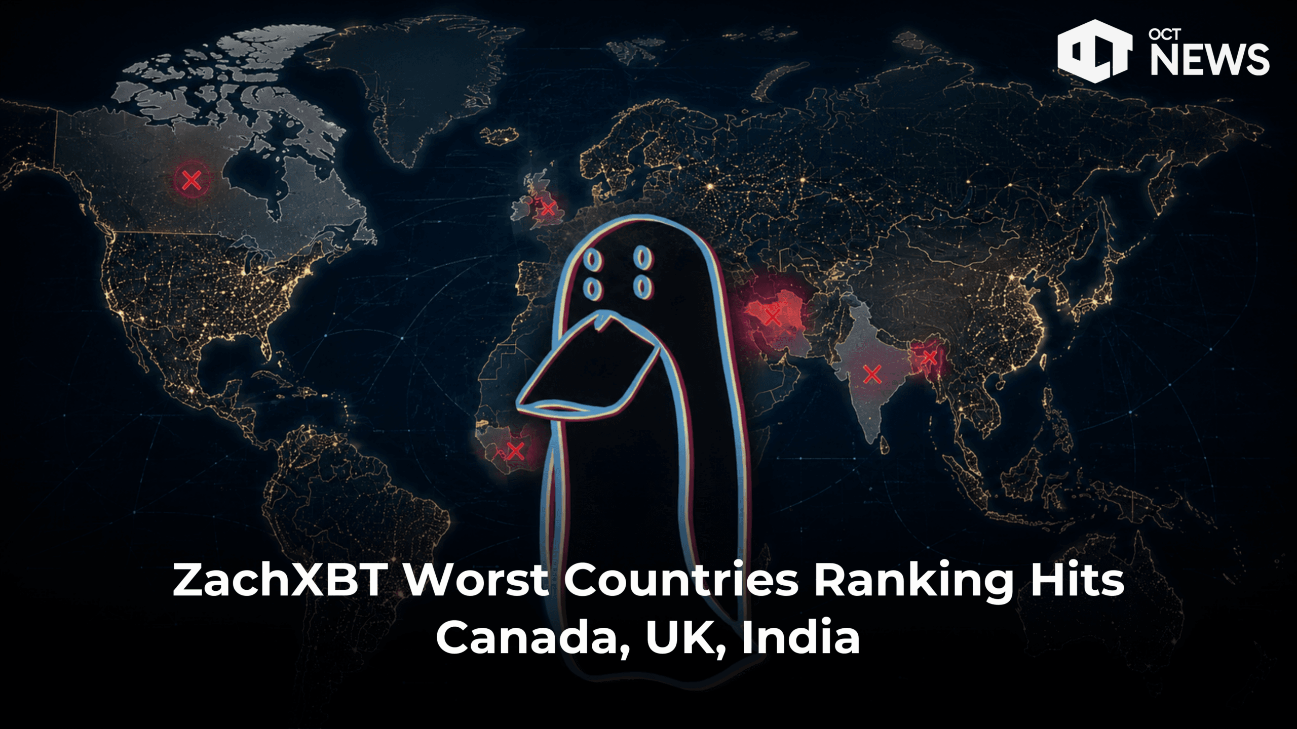 ZachXBT Worst Countries Ranking Hits Canada, UK, India