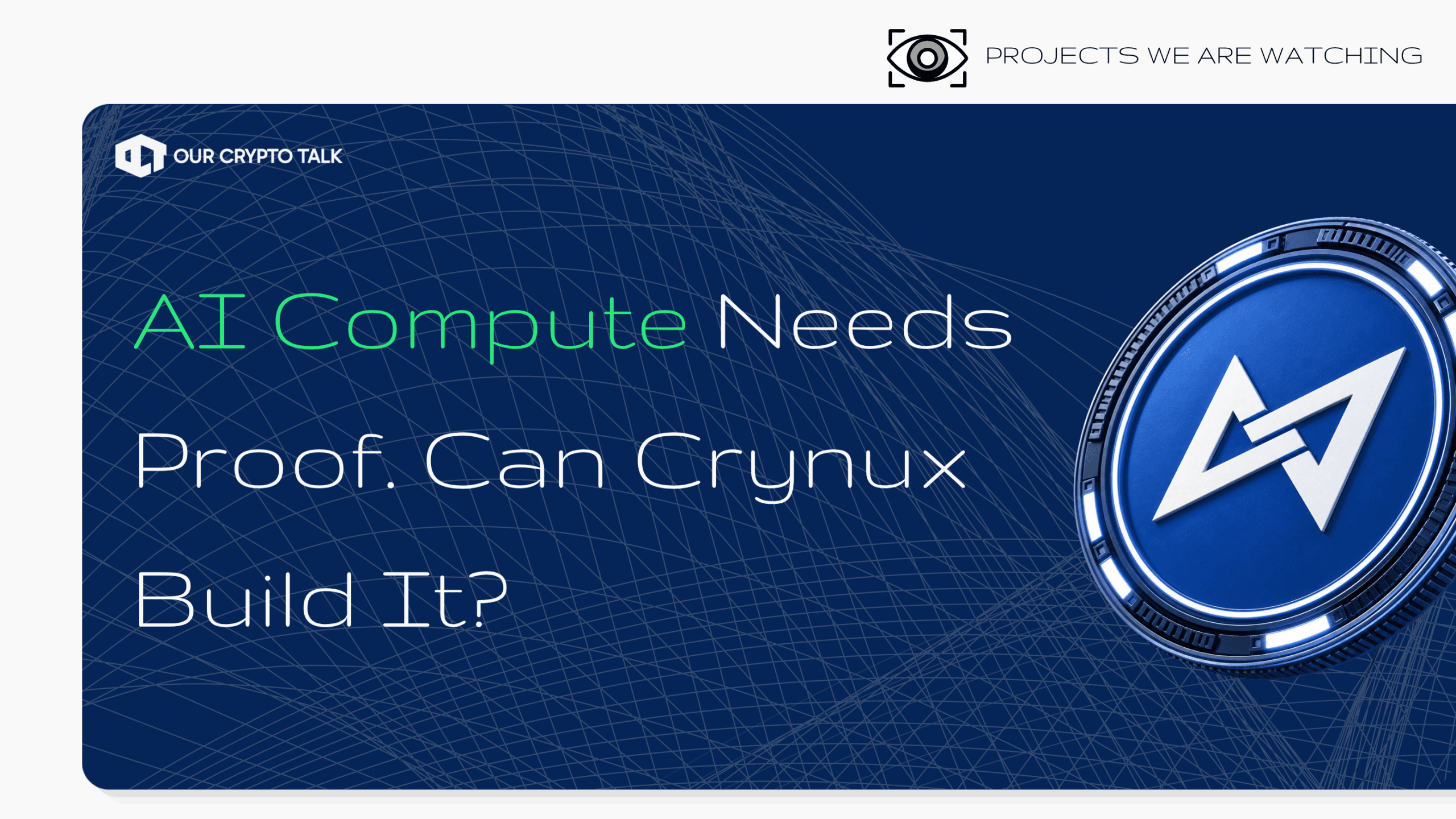 AI Compute Needs Proof. Can Crynux Build It?