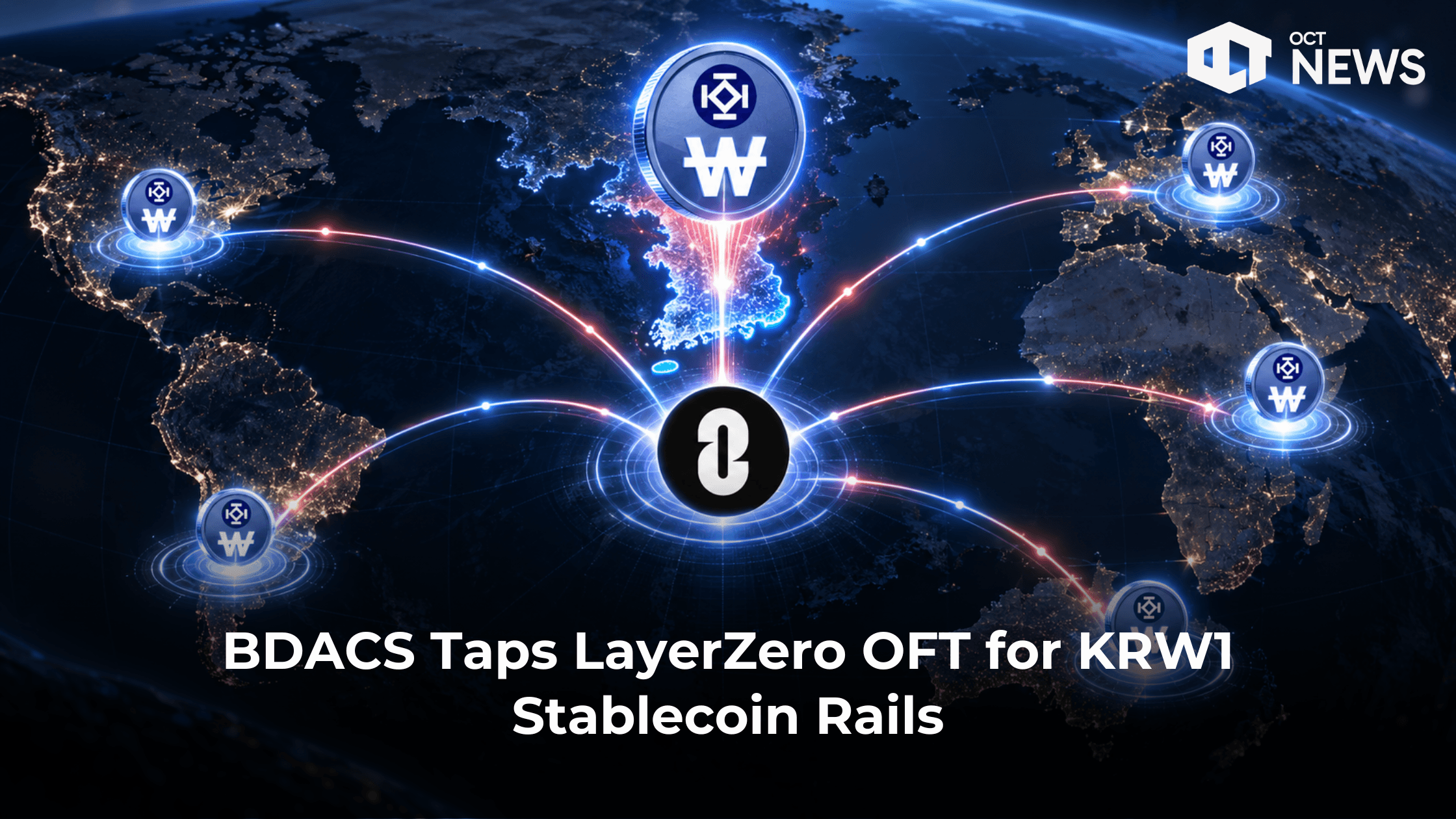 BDACS Taps LayerZero OFT for KRW1 Stablecoin Rails