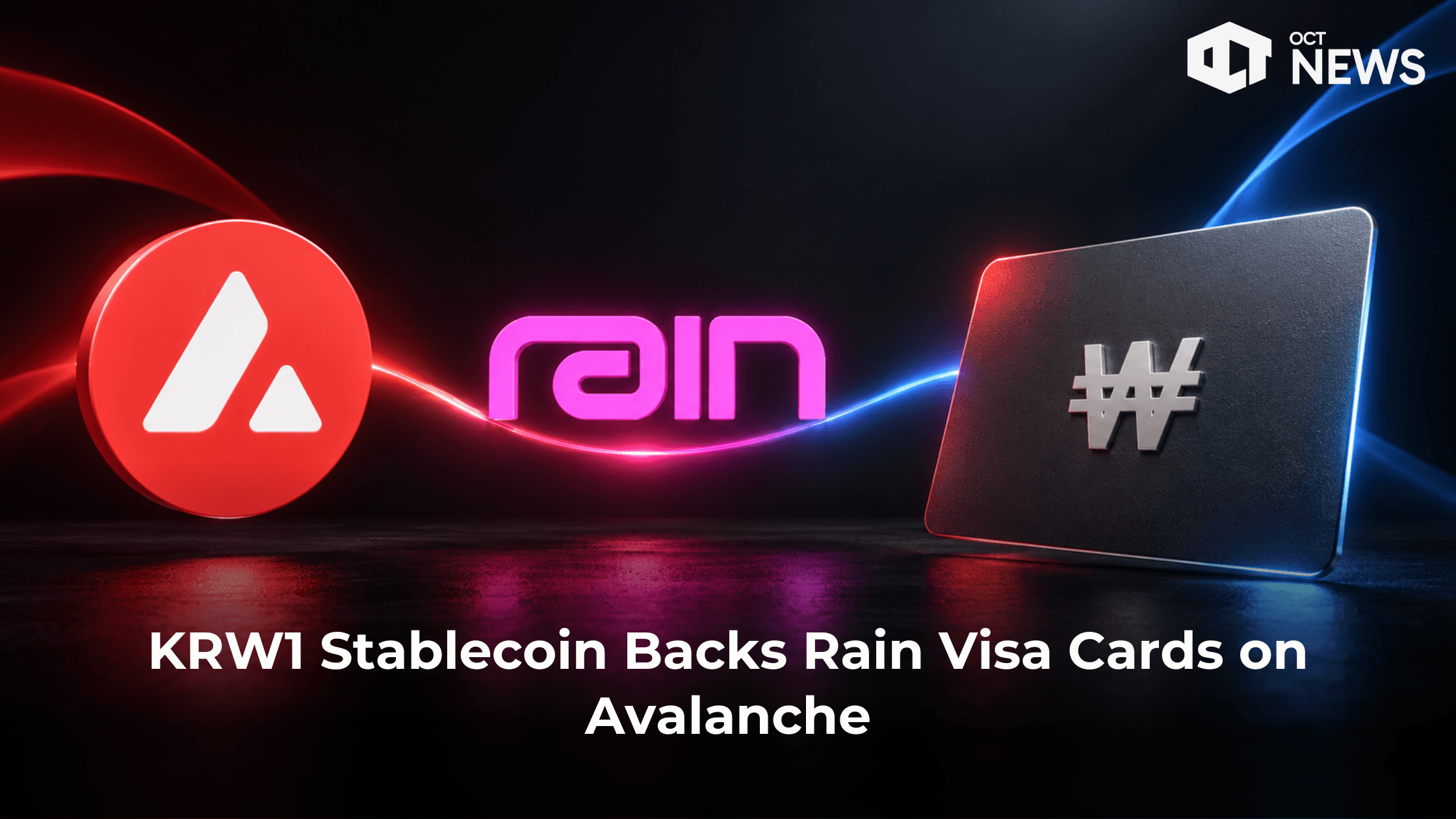 KRW1 Stablecoin Backs Rain Visa Cards on Avalanche