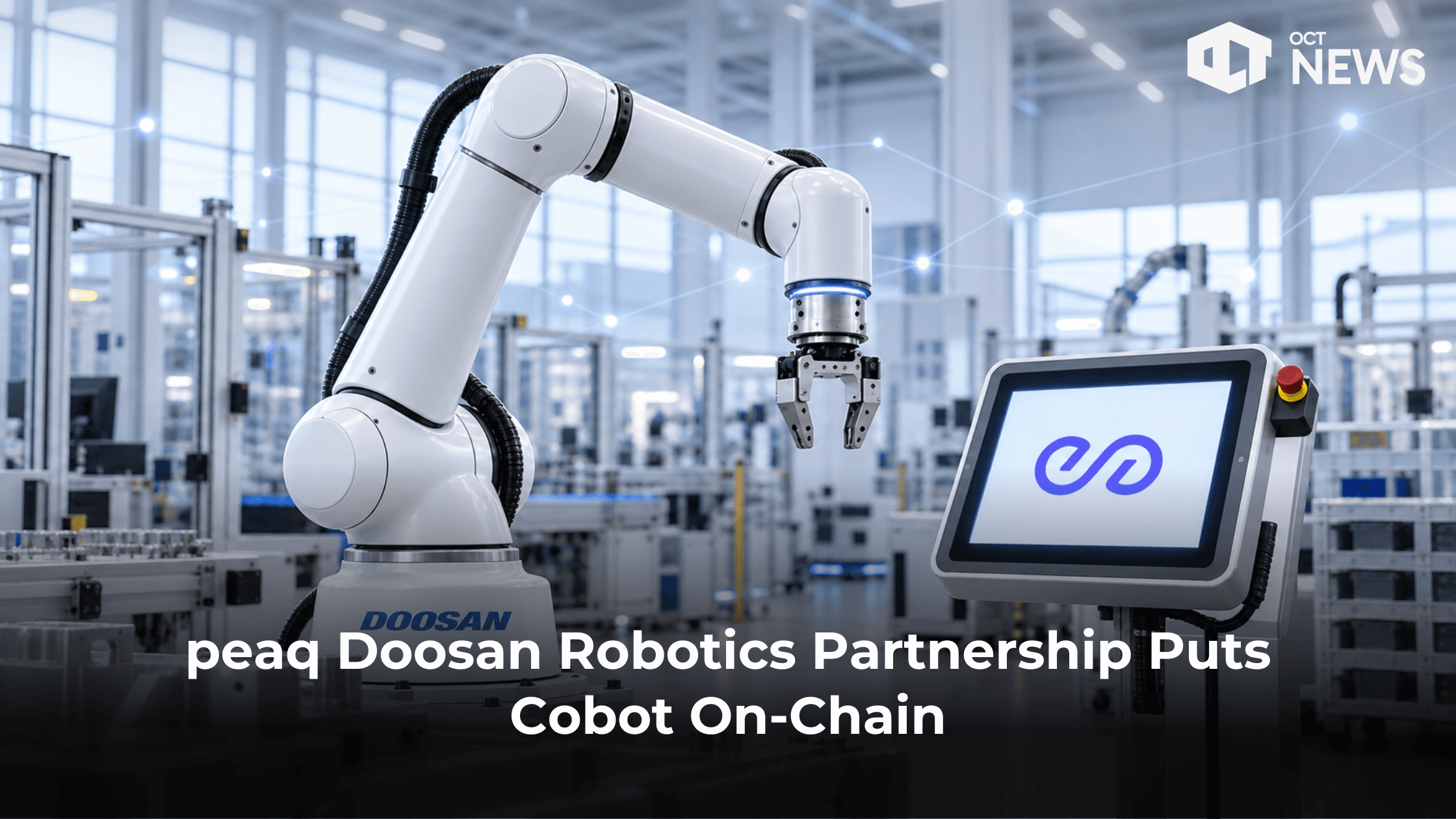 peaq Doosan Robotics Partnership Puts Cobot On-Chain