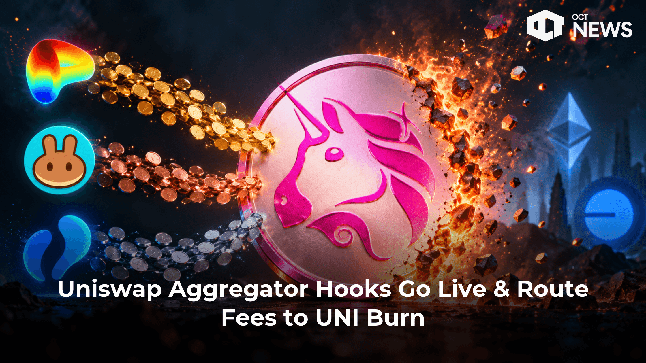 Uniswap Aggregator Hooks Go Live & Route Fees to UNI Burn