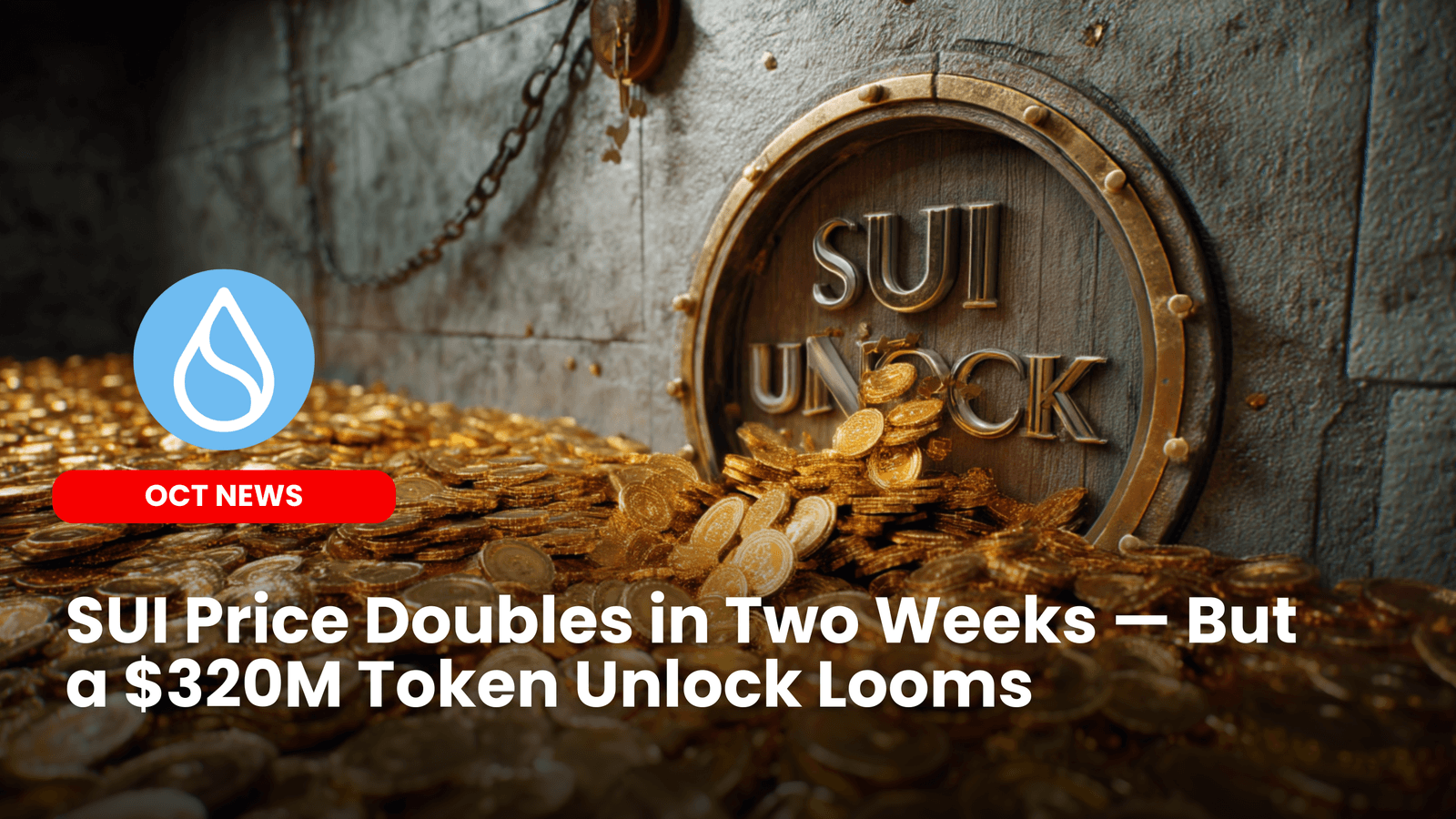 SUI Price Doubles in Two Weeks — But a $320M Token Unlock Looms
