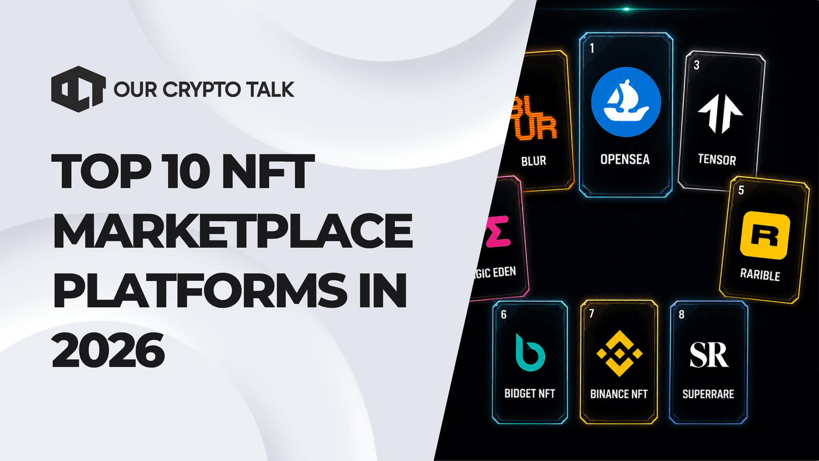 Top 10 NFT Marketplaces in 2026: Volumes, Fees & Best Use