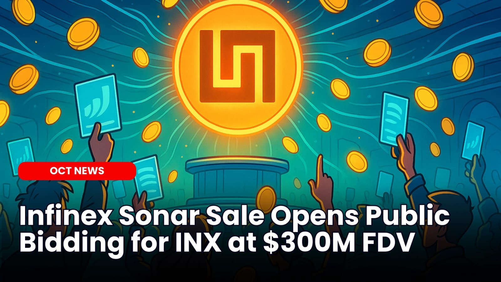 Infinex Sonar Sale Opens Public Bidding for INX at $300M FDV