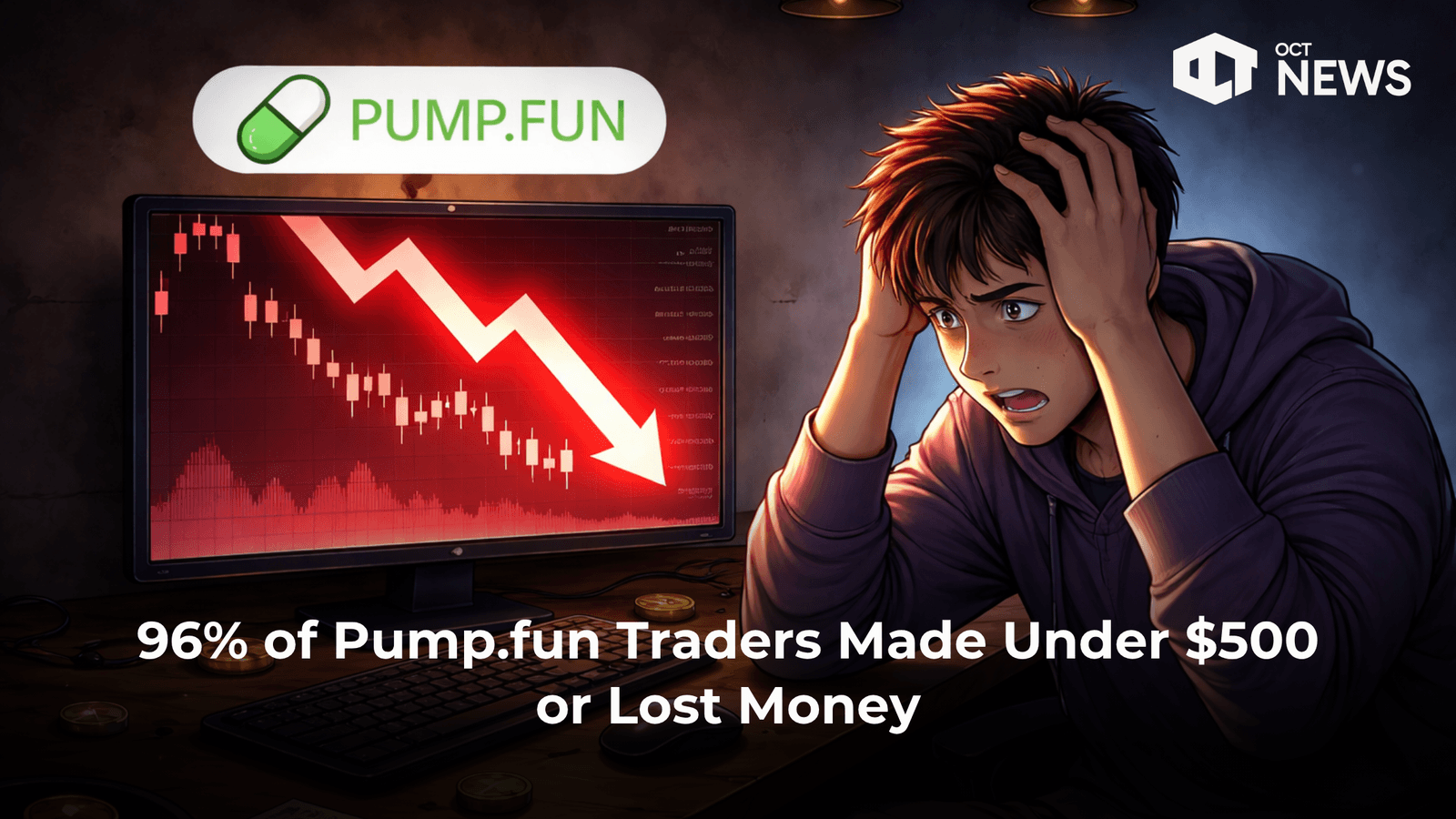 96% of Pump.fun Traders Made Under $500 or Lost Money