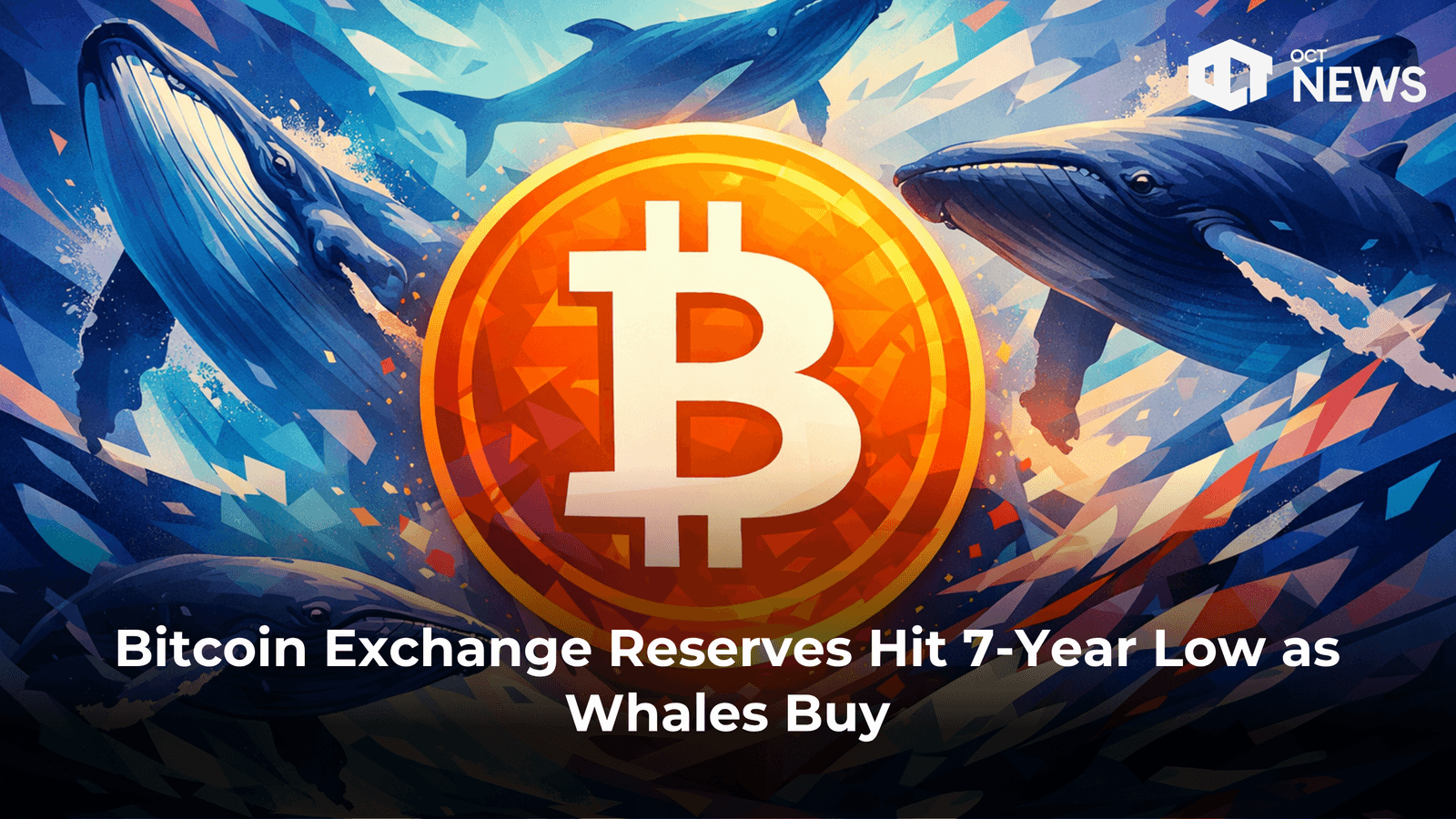 Bitcoin Exchange Reserves Hit 7-Year Low as Whales Buy